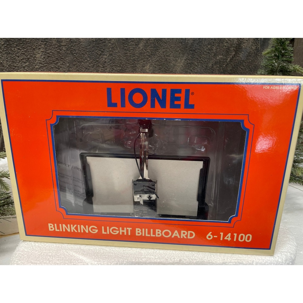 Lionel O Gauge Blinking Light Billboard Pennsylvania Railroad 6-14100 Train Accs